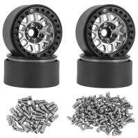 H64PCS 1.9 Metal Beadlock 12 Hole Wheel Hub Rims for 1/10 RC Crawler Axial SCX10 90046 AXI03007 TRX4 D90