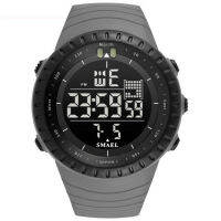 SMAEL นาฬิกาข้อมือผู้ชาย นาฬิกาข้อมือผู้หญิง (พร้อมส่ง) Sport Watch Outdoor Digital LED ระบบแสดงตัวเลข  รุ่น SM1237 NEW พร้อมกล่องเหล็ก SMAEL แท้