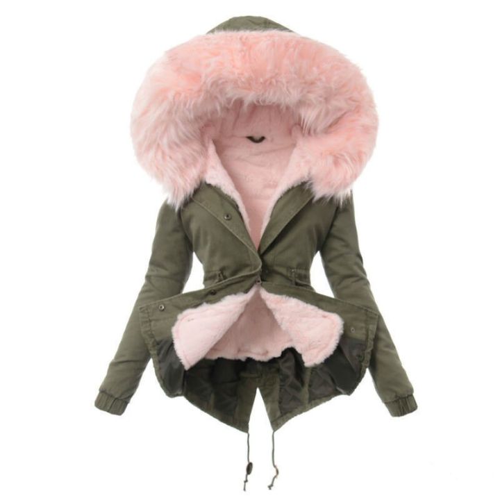 zogaa-เสื้อโค้ตมีฮูดขนสัตว์เทียมของผู้หญิงแฟชั่นฤดูหนาวที่อบอุ่นข้นเสื้อคลุมเสื้อแจ็คเก็ตตัวนอก