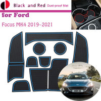 ยางประตู Groove Mat สำหรับ Ford Focus 4 IV MK4 2019 2020 2021 Cushion Gate Storage Slot Coaster Dust-Proof ภายในสติกเกอร์ Pad