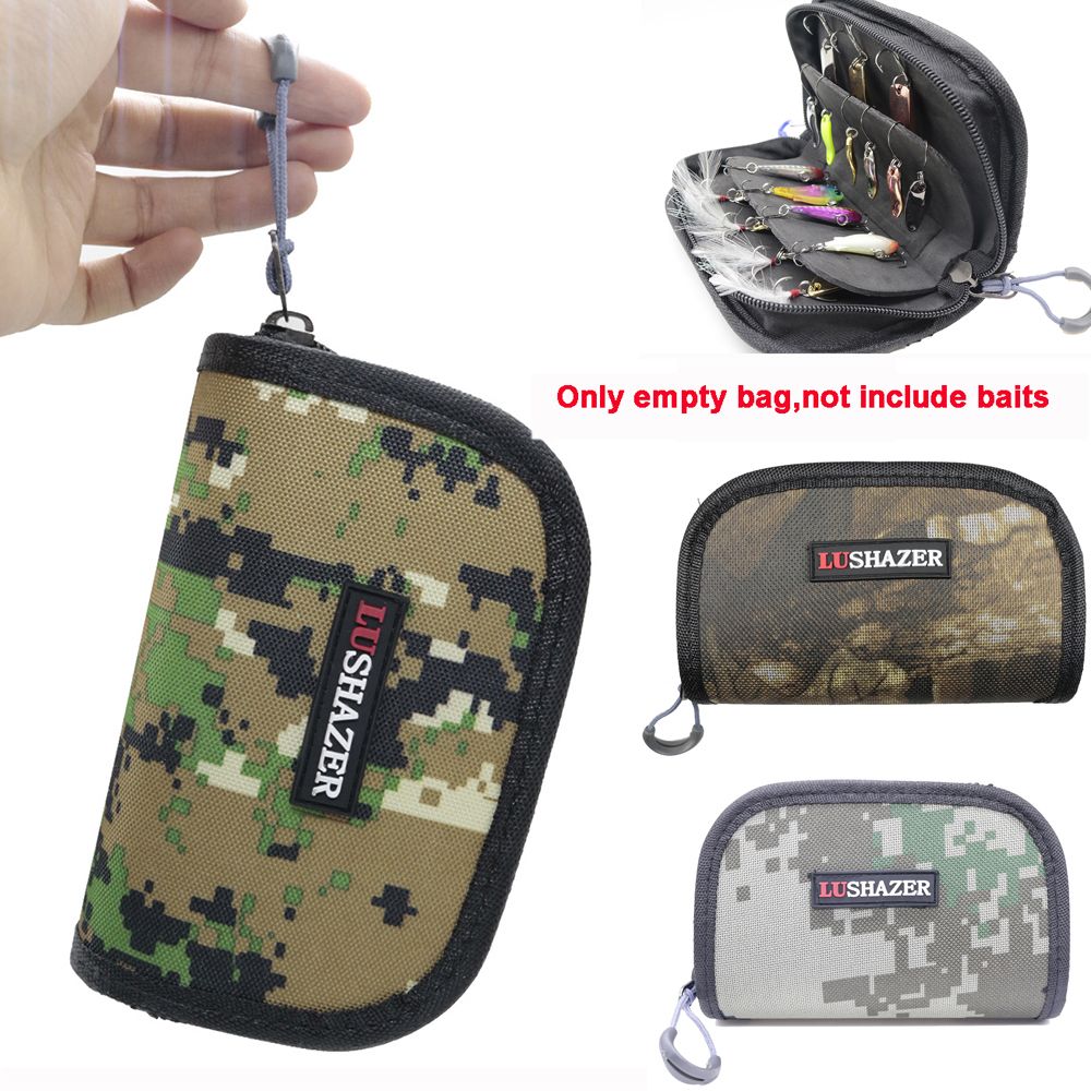 Lures Spinner Baits Spoon Lures Bag Tackle Box Fishing Accessory Storage Case 