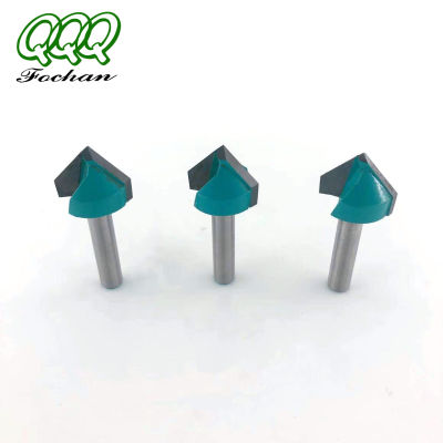 3Pcs 90องศา V ประเภท Milling Cutters ช่างไม้6.35มม. เครื่องตัดไม้แกะสลักมีด Router Bit สำหรับงานไม้ตัดเครื่องมือ