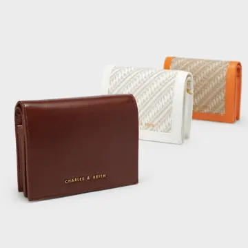 Charles and Keith Wallet Cnk Purse Cardholder Simple Card Storage  Multi-Function Wallet Dompet Perempuan Ivory