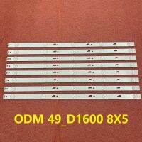 8pcs LED strip for TCL 49D1600 ODM 49D1600 8X5 3030C LX20160826 49L510U18 49E301 49U3600C CRH-AT493030080569QREV1.0