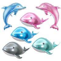 hot【cw】 Whale Aluminum Foil Balloons Children Birthday Wedding Decoration Sea Décor