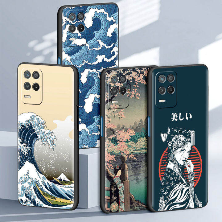 ศิลปะสไตล์ญี่ปุ่น-capa-สำหรับ-realme-8-c21-6-c3-7-pro-gt-master-xt-c11-7i-เคสโทรศัพท์สำหรับ-oppo-a53-a9ฝาหลัง-a52-a93