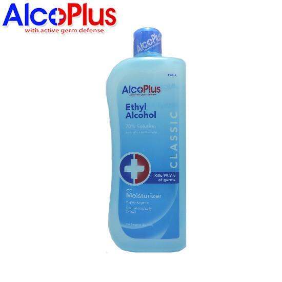 AlcoPlus Classic Ethyl 70 Alcohol 500ml 1 Bottle | Lazada PH