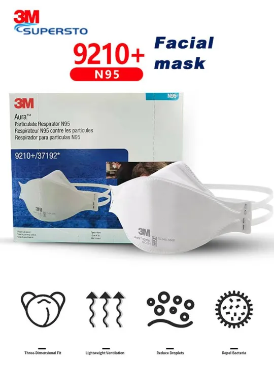 Supersto [Ready Stock] 3M 9210+N95 Health Care Particulate Respirator