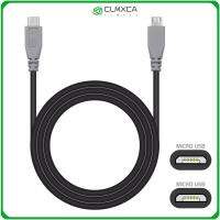 CLMXCA แท็บเล็ตโทรศัพท์ 5 พิน สายชาร์จ OTG ไมโคร USB เป็นไมโคร USB ชายไปชาย สายดาต้า