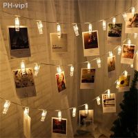 Pegs String Lights LED Clip Cards Photos Holder Bright Fairy Lights Christmas Wedding Birthday Party Valentines day Decoration