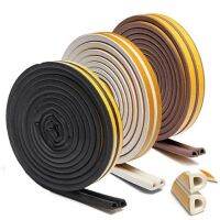 10 Meters D Shape Self-adhesive Door And Window Sealing Strip Glass Window Anti-collision Rubber Strip Foam Sound Insulation Decorative Door Stops