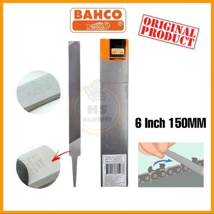 BAHCO Chainsaw Chain Sharpening Flat File (Kikir Tunggal Rantai