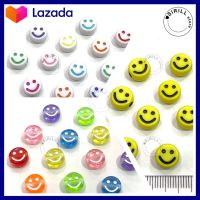 ลูกปัดยิ้ม 9 mm. Smiley Beads ลูกปัดหน้ายิ้ม ลูกปัดยิ้มคละสี ลูกปัดยิ้มสีเหลือง ลูกปัดสมายลี่ ลูกปัดสไมล์ลี่ ลูกปัด