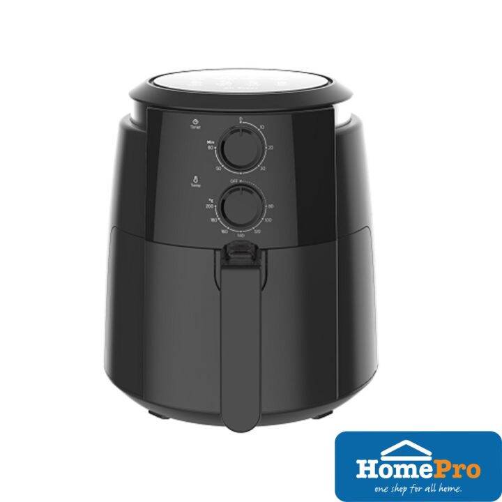 Air Fryer MAFTN35B Midea Black 3.5L 1400 Watt Analogue Lazada