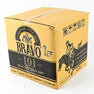 bravo-ซิลิโคนใส-บราโว-101-silicone-sealant-300g-ราคายกกล่อง-25หลอด