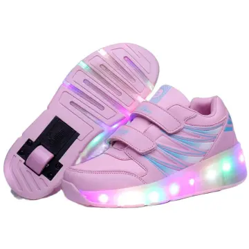 Double wheel roller skate on sale shoes