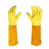 Breathable Leather Glove Safety Rose Pruning Gloves for Men and Women