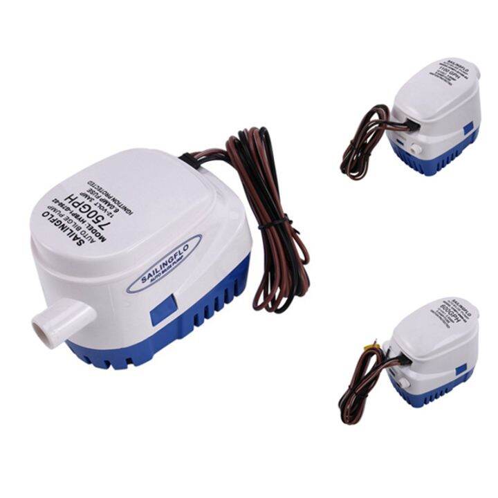 SAILINGFLO 12V 600GPH 750GPH 1100GPH Automatic Boat Bilge Pump DC