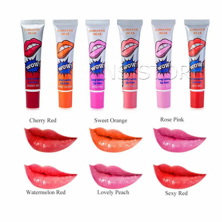 INS ลิปสักปาก ลิปลอก สีติดทนนาน lip gloss Lazada.co.th
