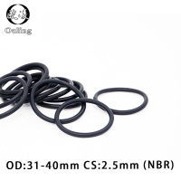 【2023】20PClot Rubber Ring Black NBR SeAlibabang O Ring OD40*2.5mm Thickness O-Ring Seal Gasket Oil Ring Washers