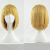 Attack On Titan Armin Arlart 30Cm Short Golden Blonde Heat Resistant ชุดคอสเพลย์วิกผมหมวกวิกผม