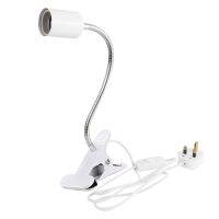 【YD】 Plug Degrees Desk Lamp Holder E27 Base Socket Gooseneck Clip-On Cable With for