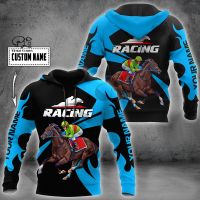 2023 style PLstar Cosmos 3DPrinted Newest Racing Horse Custom Name Gift Unique Hrajuku Streetwear Unisex Casual Hoodies/Zip/Sweatshirt 3