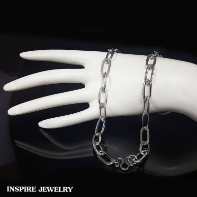 Inspire Jewelry ,สร้อยคอแตนเลสแท้ stainless steel  ลายโซ่ ทันสมัย ยอดนิยม ขนาด 20 นิ้ว  พร้อมถุงกำมะหยี่