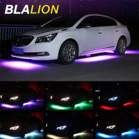 Car LED Underglow Lights Chassis Light Flexible Strip Lights 8 Color Music RGB Decorative Bottom Decoration Atmosphere Lamp 12V