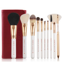 Zoreya Brand 10Pcs Makeup Brushes Set Kit Professional Cosmetic Eyeshadow Brush Foundation Powder Make Up Brush Tools Wholesale