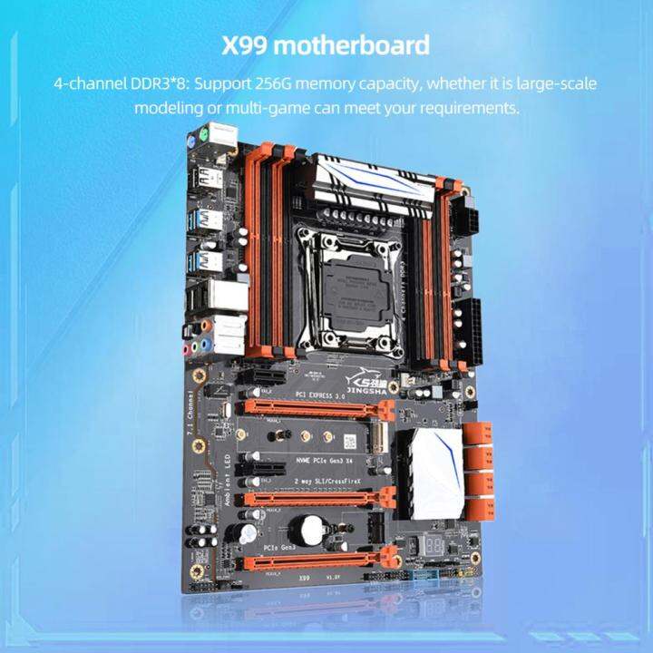 เมนบอร์ด-x99-pc-8-x-ddr3ช่อง7-1เมนบอร์ดคอมพิวเตอร์-cpu-v3-8-x-sata3-0-m-2-nvme-1000ม-ปรับตัวได้3-x-การ์ดจอสล็อต-pcie3-0