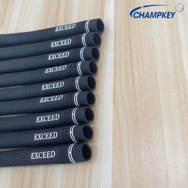 champkey-กริบไม้กอล์ฟ-แบบ-10-ชิ้น-สีดำแดง-gec002-golf-grip-standard-size