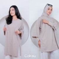 Momiasi - Oversize T-Shirt For Women 78 Basic Oversized Top Busui Hijab Non Hijab Friendly