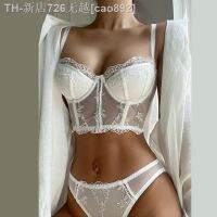 【CW】✔▧  French Brassiere Embroidery Womens Set Push Up Panty Sets Wedding Thin