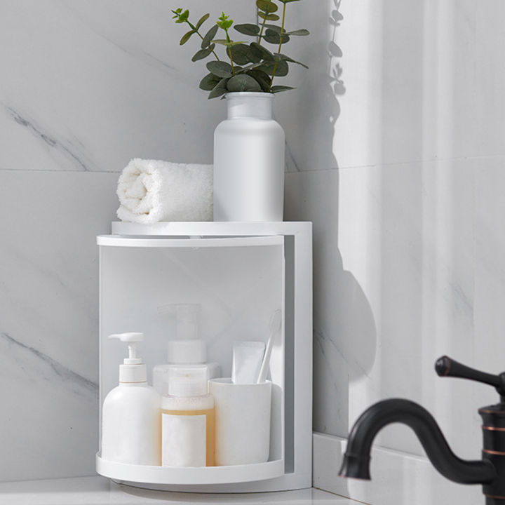 360-degree-rotation-desktop-office-home-bathroom-storage-rack-free-standing-kitchen-makeup-tools-corner-triangle-shelf-locker