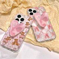 hot【DT】 Ins Korean Ballet Shoes Bracket iPhone 14 13 12 Shockproof Soft Cover Funda