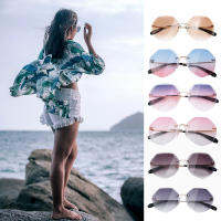 [Lady Sugar] แว่นตากันแดดชายหาดรูปดาวแว่นตากันแดดเลนส์ไล่ระดับสีคริสตัลทรงหลายเหลี่ยมบุคลิกภาพแบบแฟชั่นสำหรับผู้หญิง