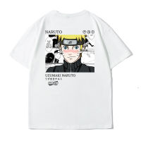 เสื้อผ้าแฟชั่นผู้ชาย Naruto ร่วม Naruto Hinata คู่เสื้อยืดผ้าฝ้ายแขนสั้นหลวม