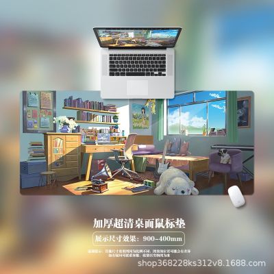 แผ่นรองเมาส์ศิลปะ แผ่นรองเมาส์เกมมิ่งขนาดใหญ่ แผ่นรองเมาส์คอมพิวเตอร์ เครื่องเกมเย็บตาราง แผ่นรองเมาส์แป้นพิมพ์คอมพิวเตอร์ XXL