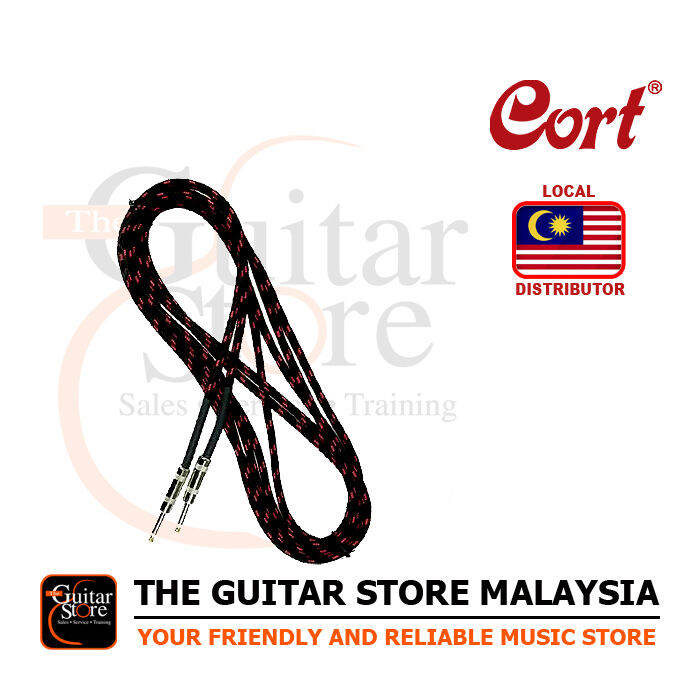 Cort CA526 5 Meter Noiseless Premium Electric Bass Guitar Cable Lazada