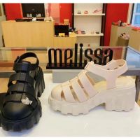 HOT★[พร้อมส่ง] ใหม่ Melissa รองเท้าส้นสูง พื้นหนา สไตล์โรมัน เหมาะกับเดินชายหาด สําหรับผู้หญิง 20239145