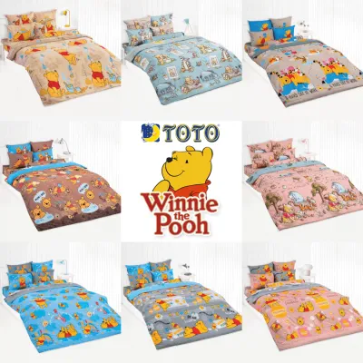 TOTO ชุดผ้าปูที่นอน 3.5 ฟุต (ไม่รวมผ้านวม) หมีพูห์ Winnie The Pooh (ชุด 3 ชิ้น) (เลือกสินค้าที่ตัวเลือก) #โตโต้ ผ้าปู ผ้าปูที่นอน ผ้าปูเตียง