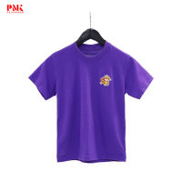 เสื้อยืดเด็ก ใส่สบาย ทนทาน Cotton100% สีม่วง TS0112 - PMKPOLOMAKER