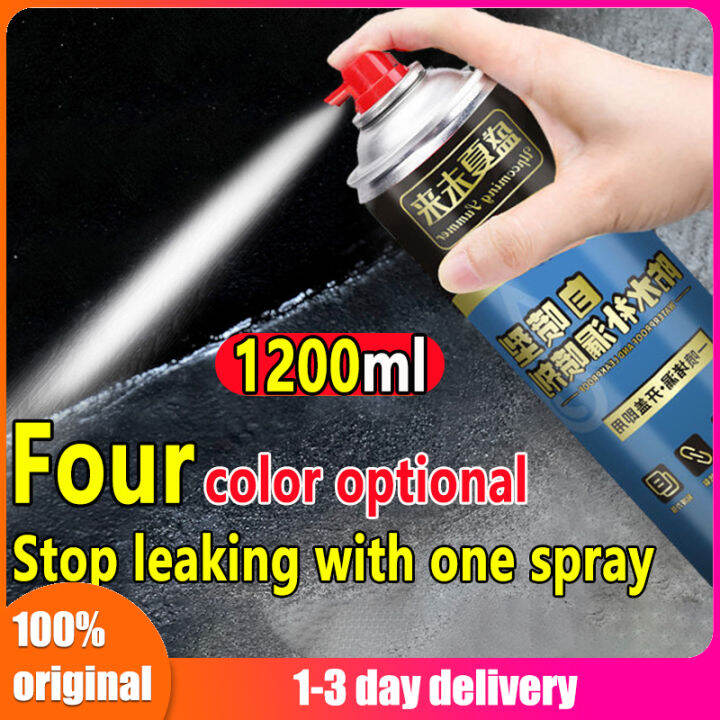 Waterproof Spray 1200ml Quick Seal Flexible Rubber Coating Applicable ...