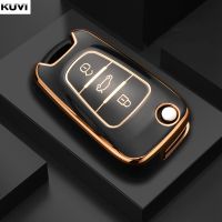 New TPU Car Key Case For Hyundai I20 I30 Elantra Azera Veracruz Veloster Kia Rio K7 K5 Sportage Sorento Flip Remote Cover Key Chains