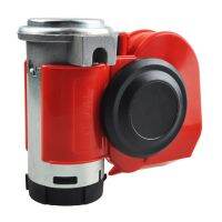 Klaxon de moto double ton Compact 12V 110-125db compresseur rouge