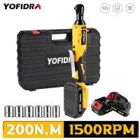 Yofidra ประแจ200N M Kunci Pas Listrik 1500รอบต่อนาที3/8นิ้ววงล้อสำหรับถอดแบตเตอรี่ Makita 18V เครื่องมือที่ซ่อมรถน็อตสกรู