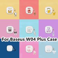 READY STOCK! For Baseus W04 Plus Case Interesting Cartoon Cosmonaut for Baseus W04 Plus Casing Soft Earphone Case Cover