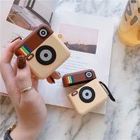 เคสหูฟังบลูทูธไร้สาย รูปกล้องโพลารอยด์ สําหรับ AirPods 1 2 3 pro