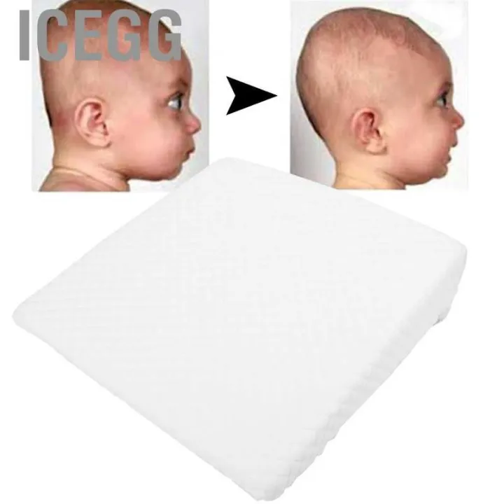 Icegg Baby Wedge Pillow Prevent Flat Head Anti Reflux Vomiting